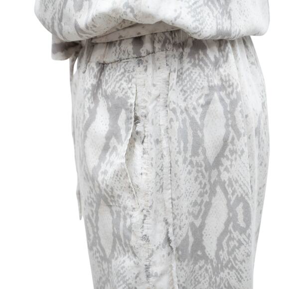 Vintage Havana Snakeskin Print Strapless Summer Pant Jumpsuit Size Medium - Picture 5 of 12